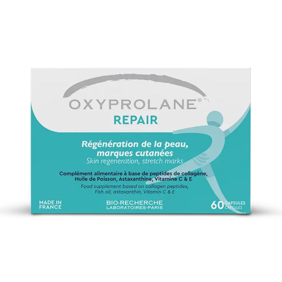 Oxyprolane® Repair – Régénération de la peau, vergetures Regeneración de la piel, Estrías