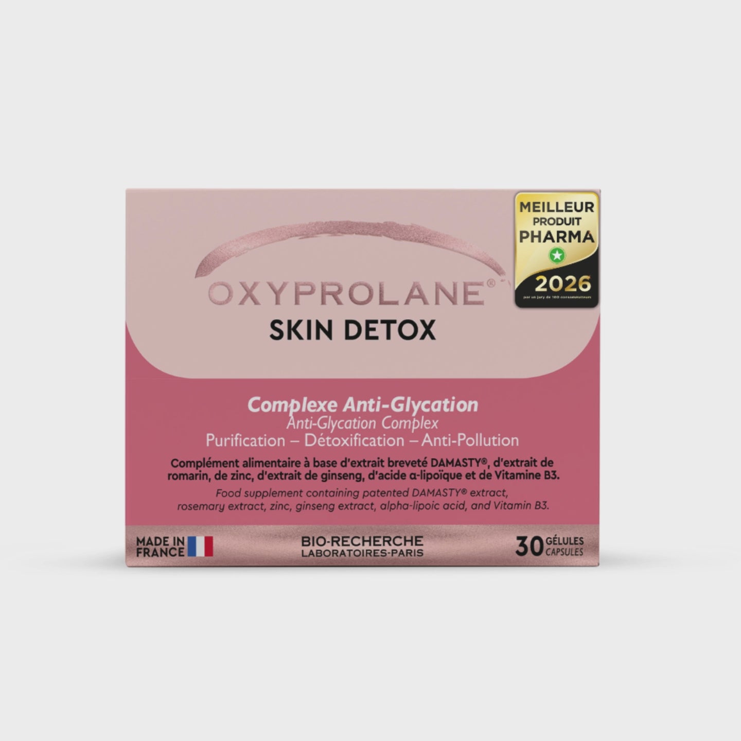 Oxyprolane® SKIN DETOX  Desintoxicador de la piel  30 cápsulas